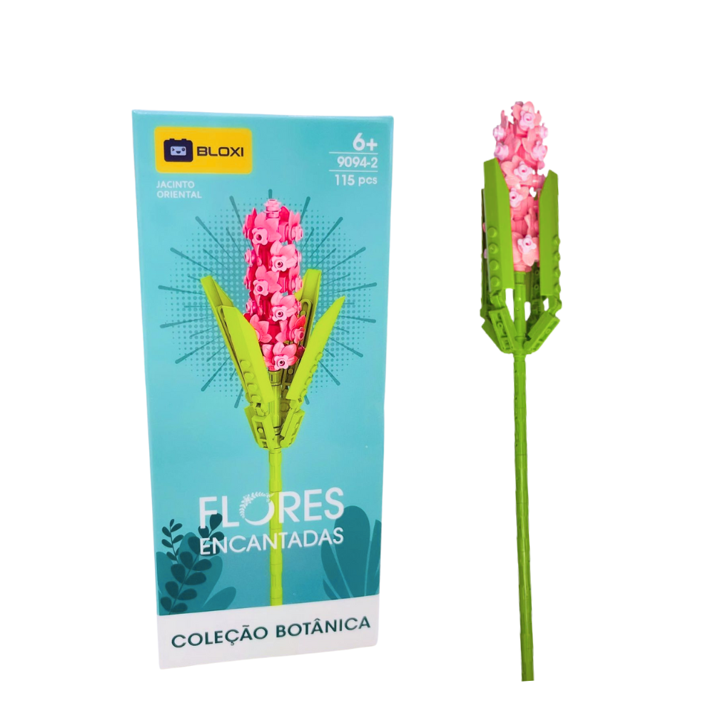  Flores Encantadas de Montar Bloxi - Jacinto Orien... - Dani Brinquedos