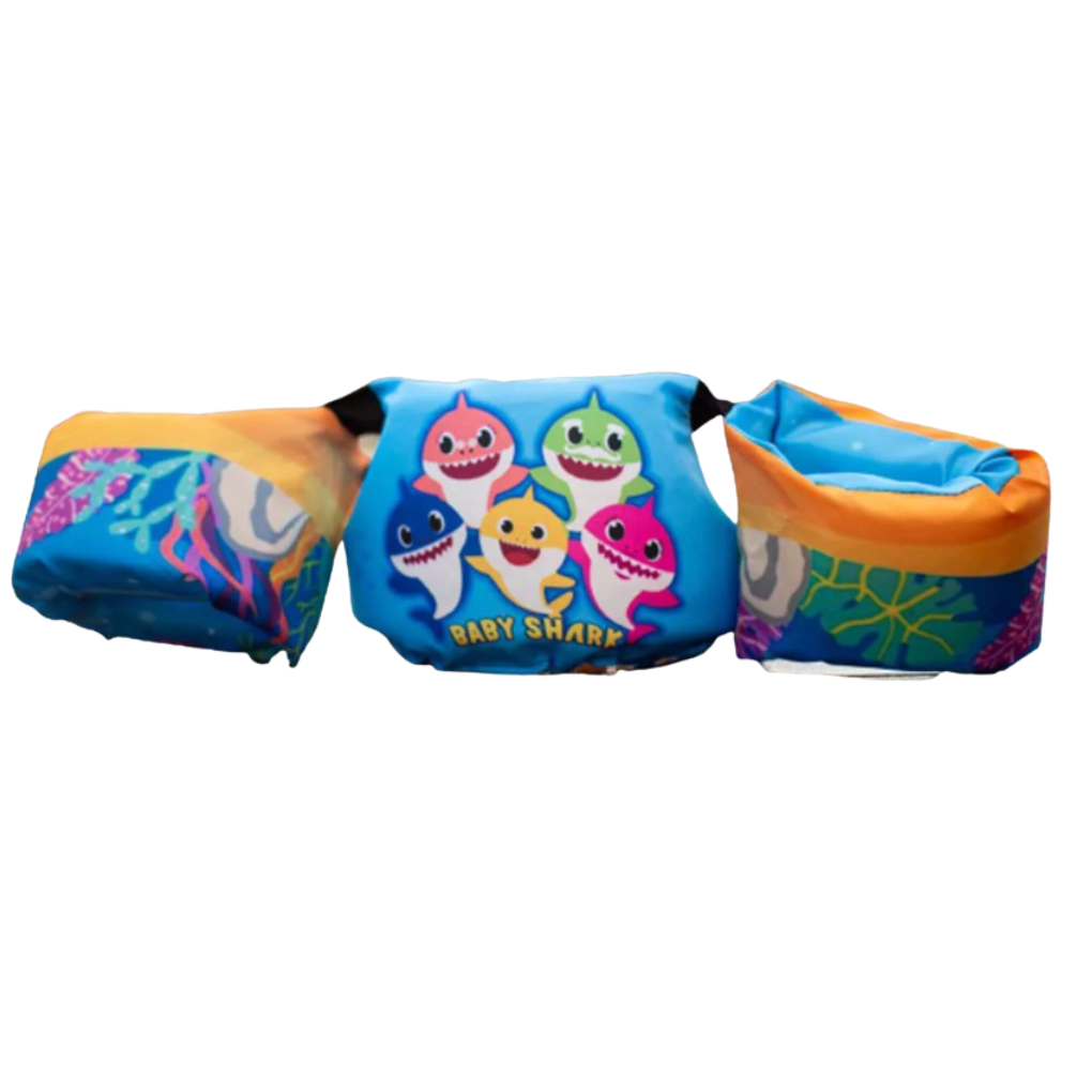 BOIA COLETE PERSONAGEM BABY SHARK AZUL - Dani Brinquedos