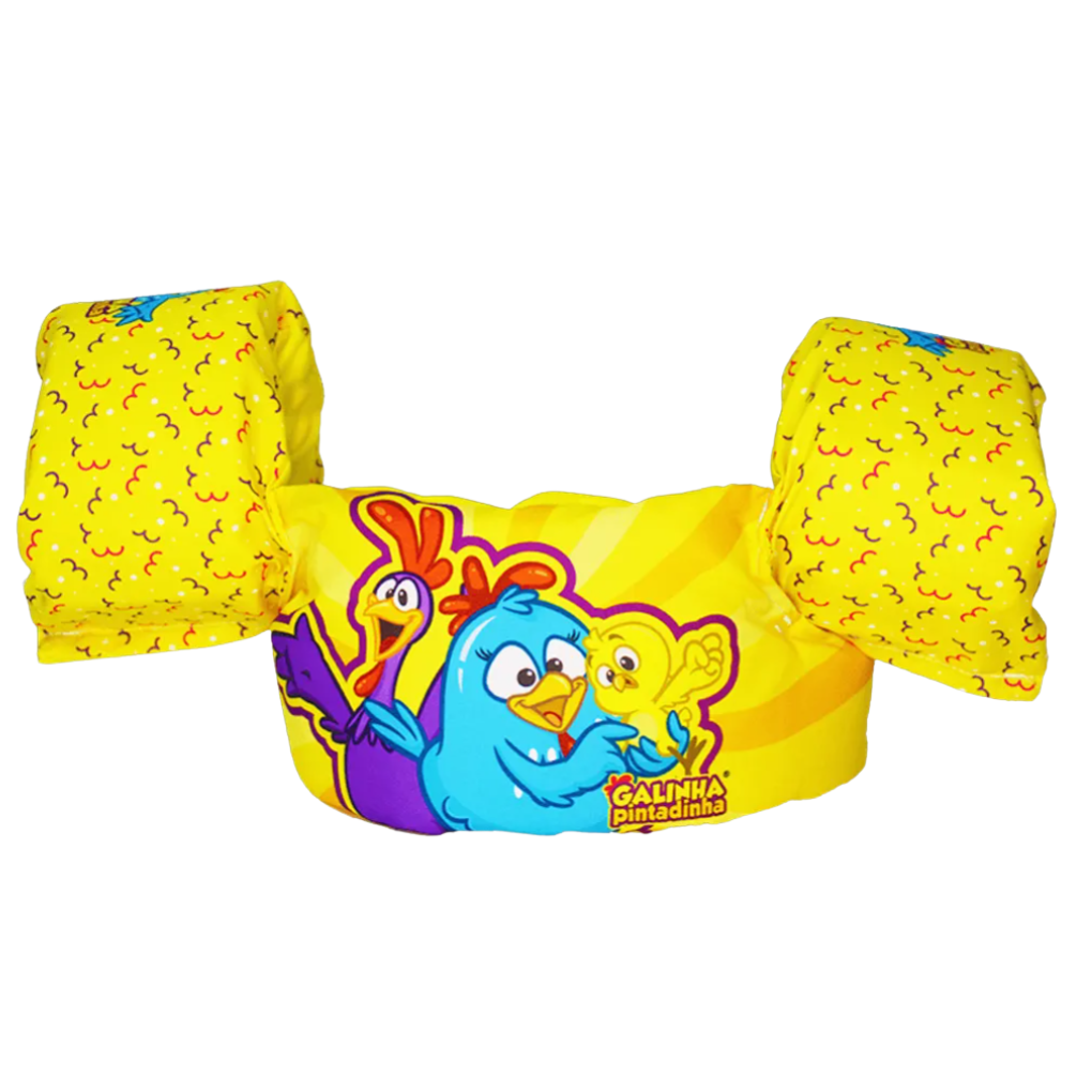 BOIA COLETE SALVA VIDAS ATIVA GALINHA PINTADINHA - Dani Brinquedos
