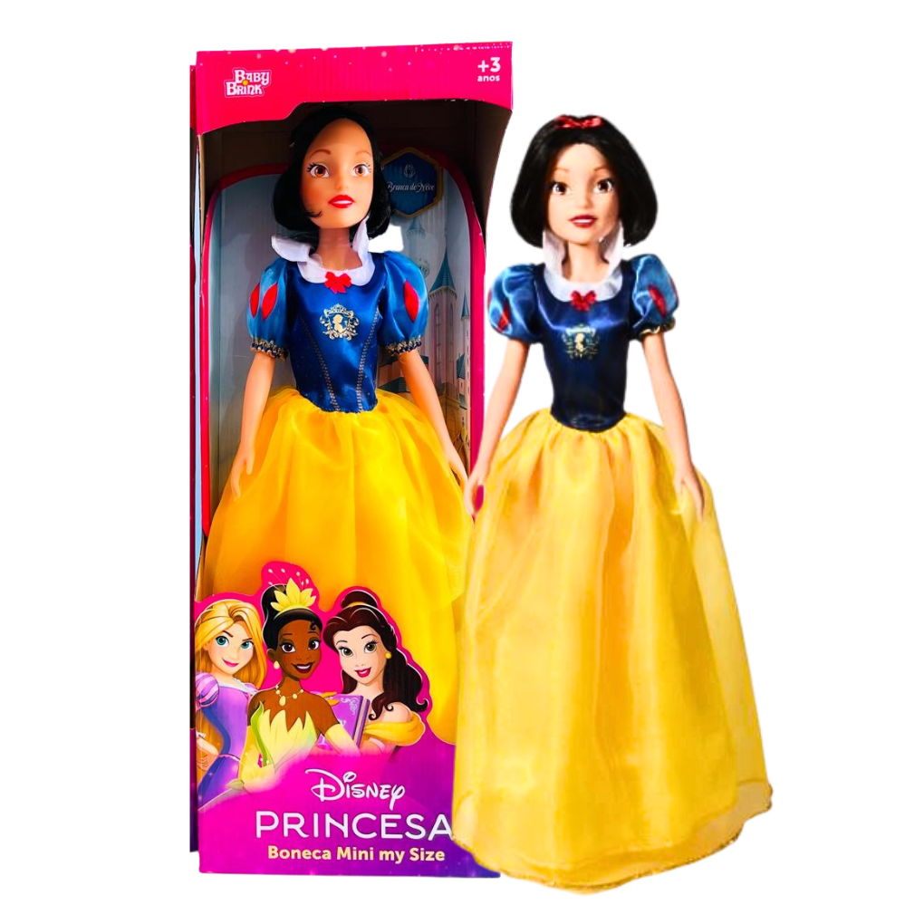 Boneca Princesa Disney Branaca de Neve Mini My Siz - Dani Brinquedos
