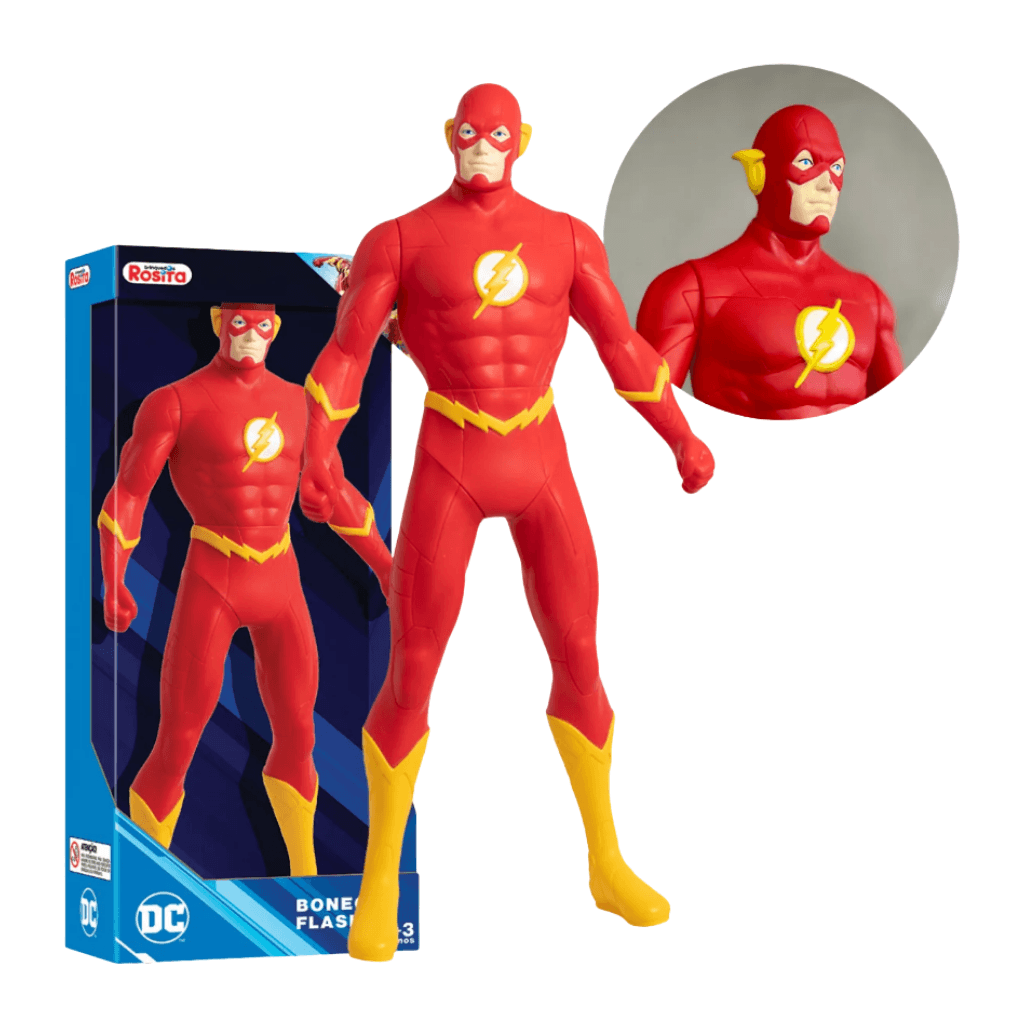 Boneco Flash DC Personagem Infantil Articulado 45c - Dani Brinquedos