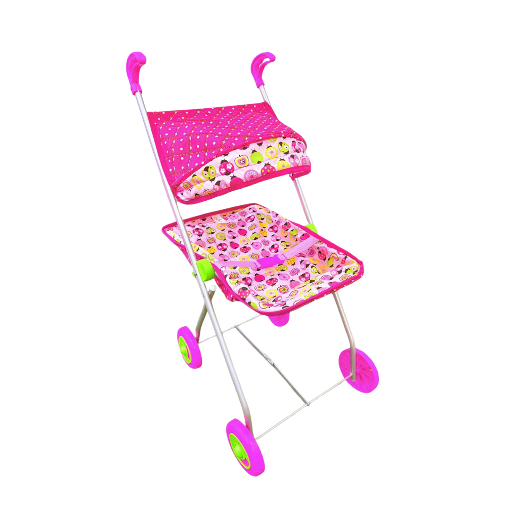  Carrinho De Boneca Semi Luxo Com Capota - Dani Brinquedos