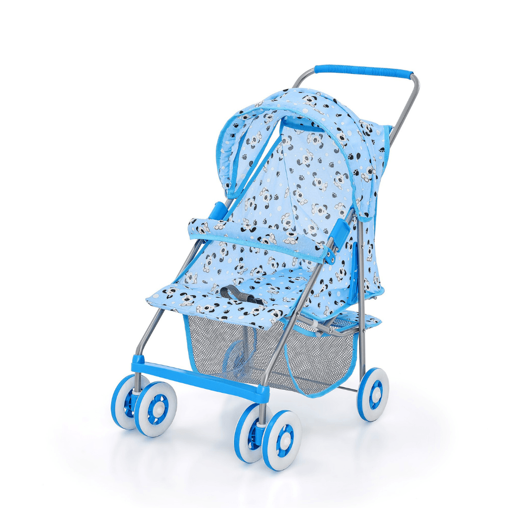 Carrinho de Boneca de Luxo Milano Azul - Dani Brinquedos