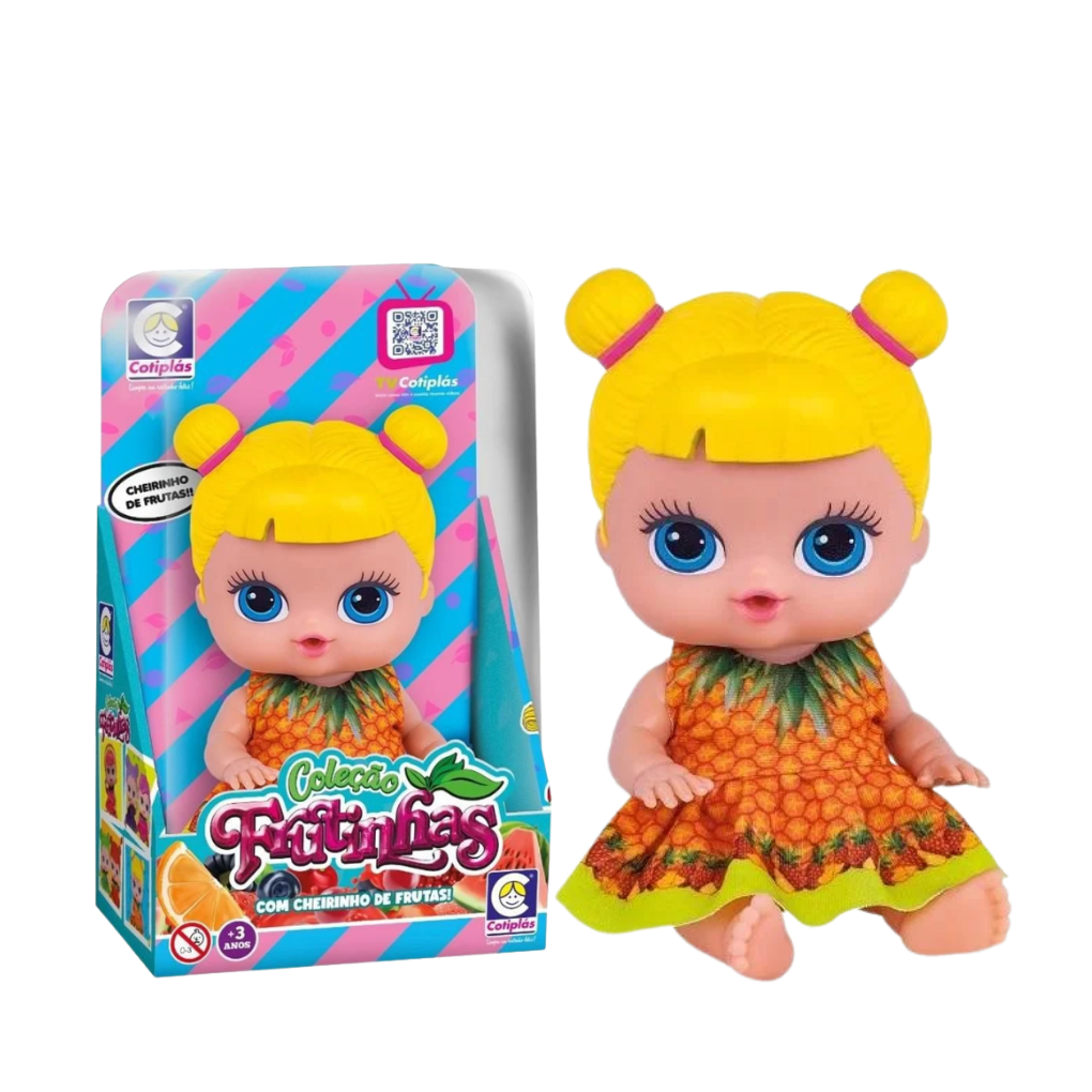 Boneca Frutinhas Abacaxi - Dani Brinquedos