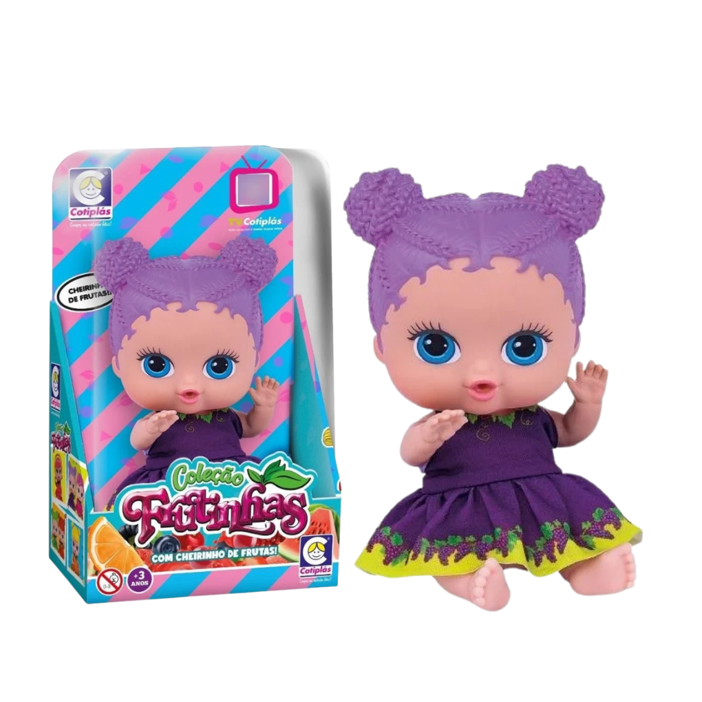 Boneca Frutinhas Uva - Dani Brinquedos