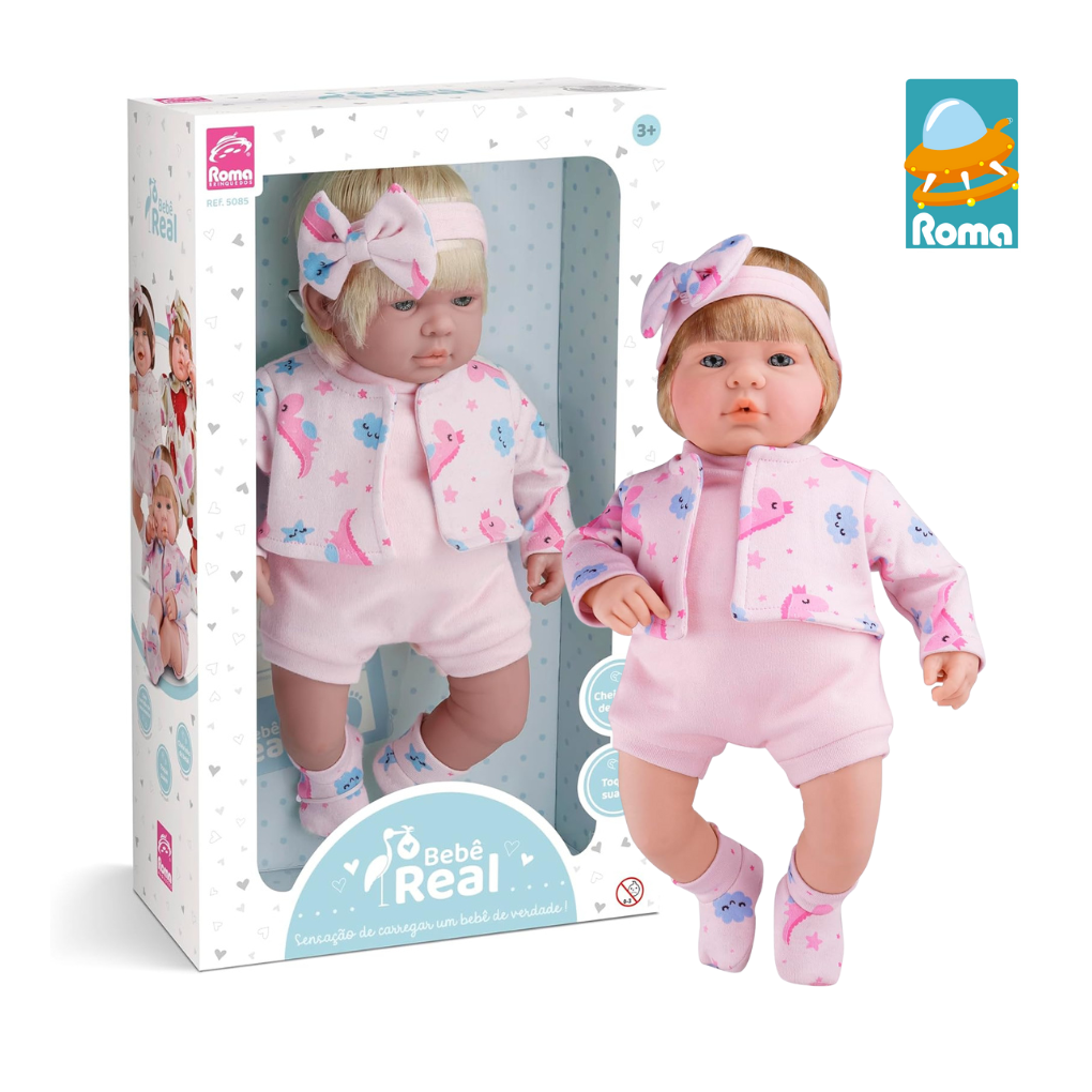 Boneca Bebê Real com Cabelo - Dani Brinquedos