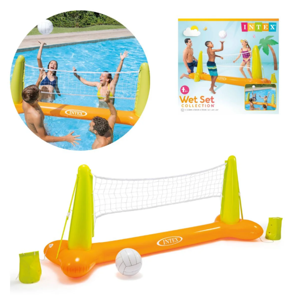  KIT VOLEIBOL INFLÁVEL PARA PISCINA - Dani Brinquedos