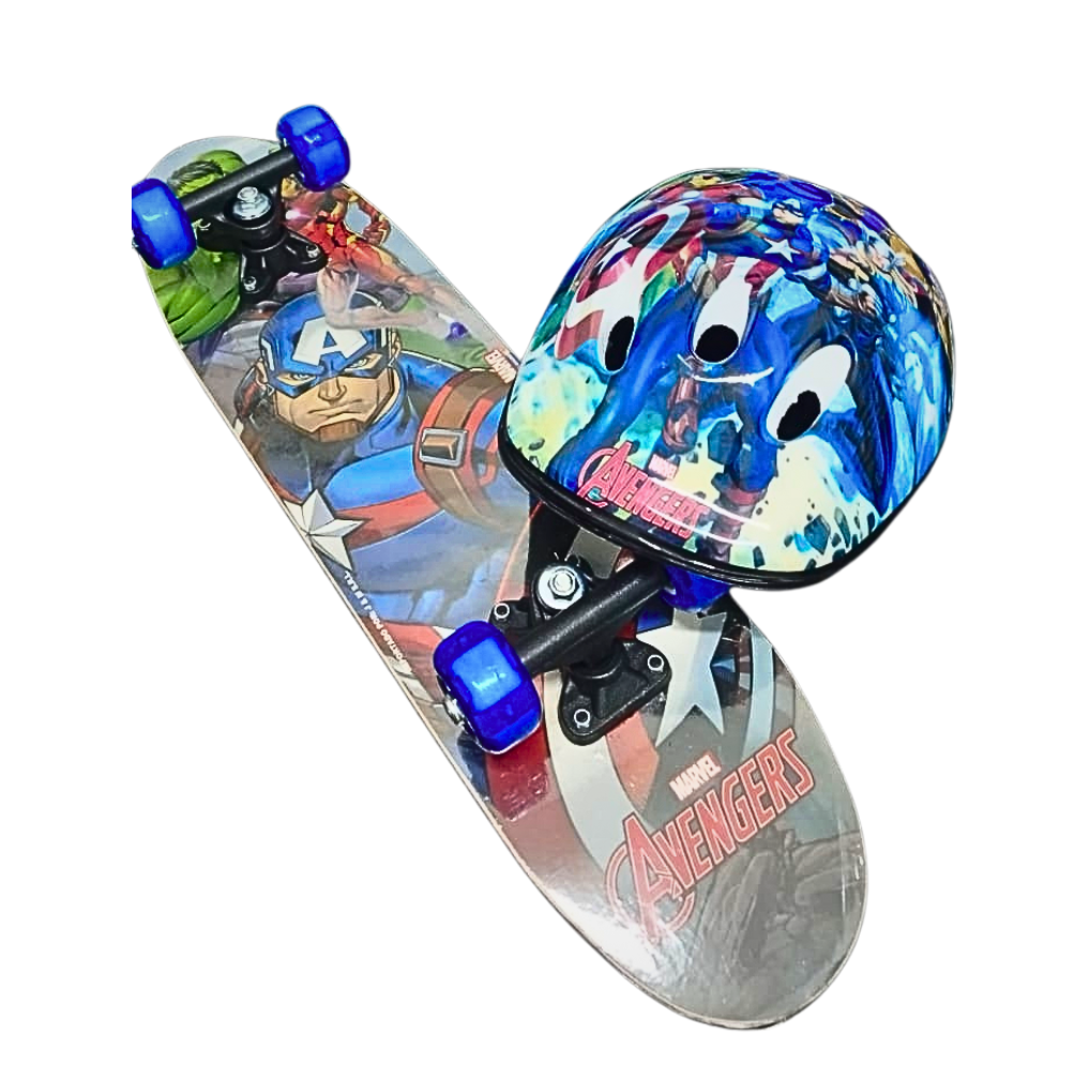 KIT SKATE INFANTIL VINGADORES - Dani Brinquedos