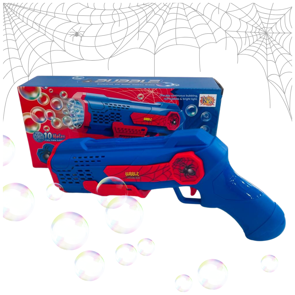 Lança Bolha De Sabão Bubble Gun Spider - Dani Brinquedos