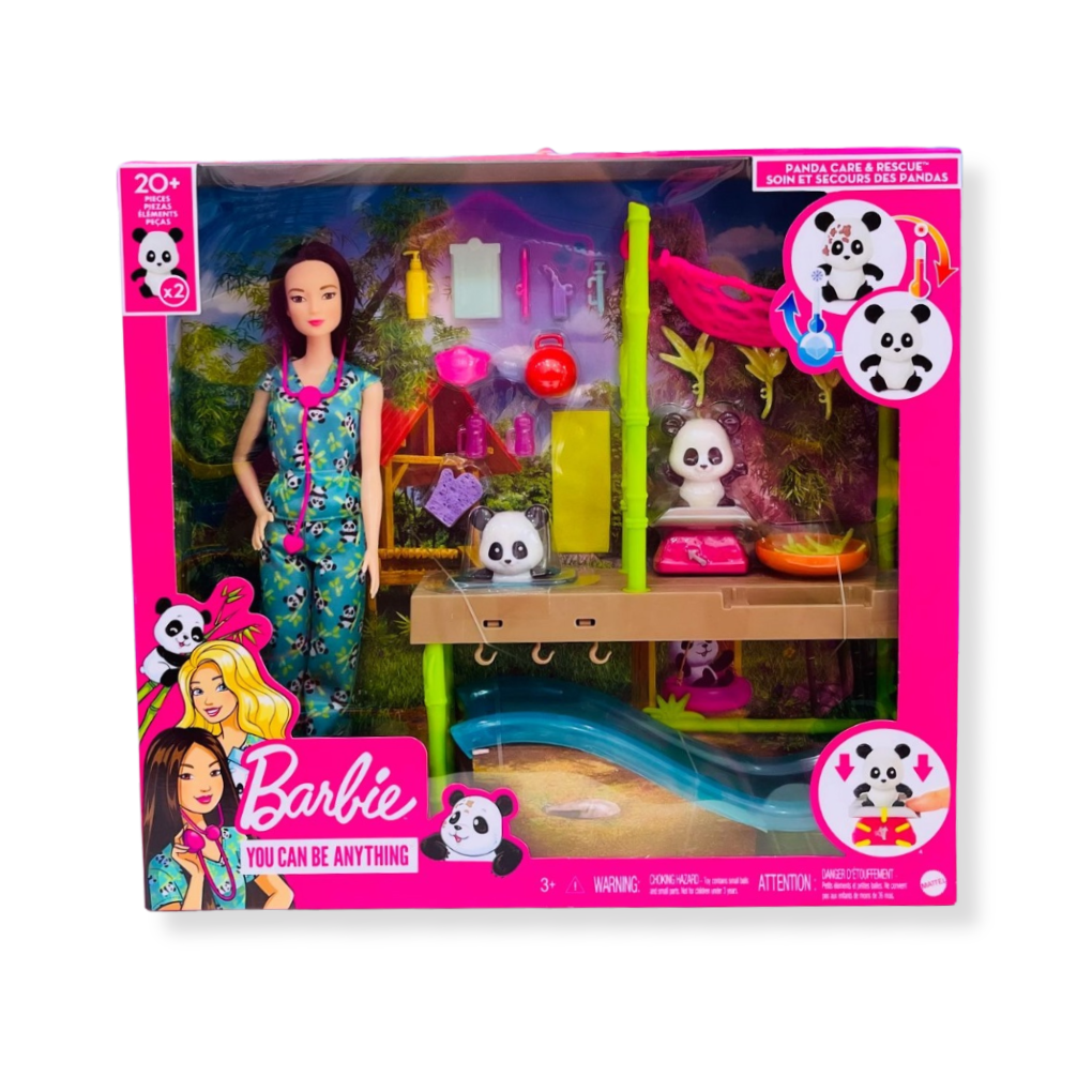  Barbie Profissões Cuidados e Resgate dos Pandas- ... - Dani Brinquedos