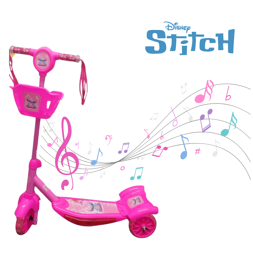 Patinete Infantil Musical Stitch - Dani Brinquedos