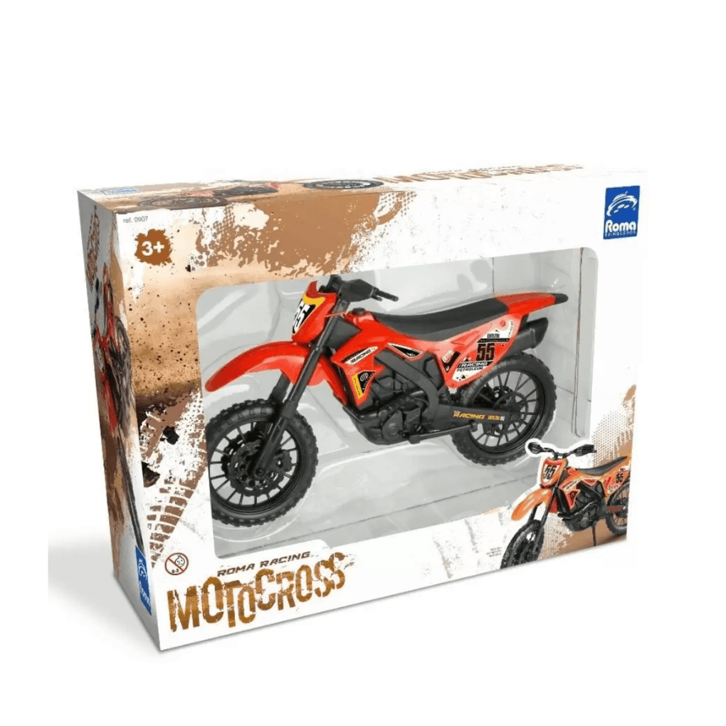 Motocross Racing -Moto Vermelha - Dani Brinquedos