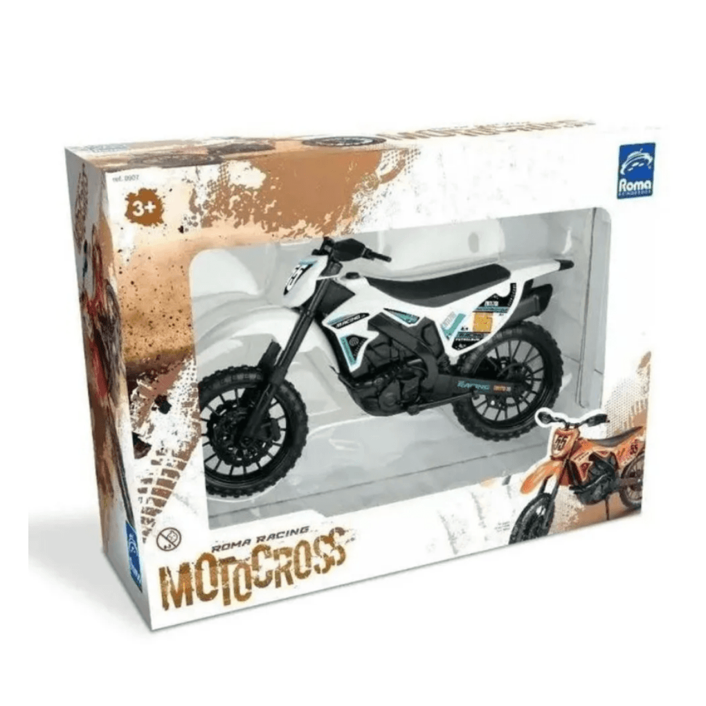 Motocross Racing - Moto Branca - Dani Brinquedos