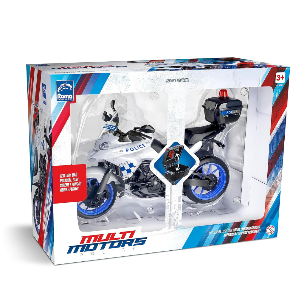  MULTI MOTORS POLICE – MOTO POLICIA - Dani Brinquedos