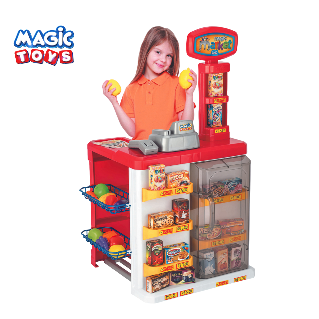 conjunto Magic Market – Um Supermercado Completo! - Dani Brinquedos