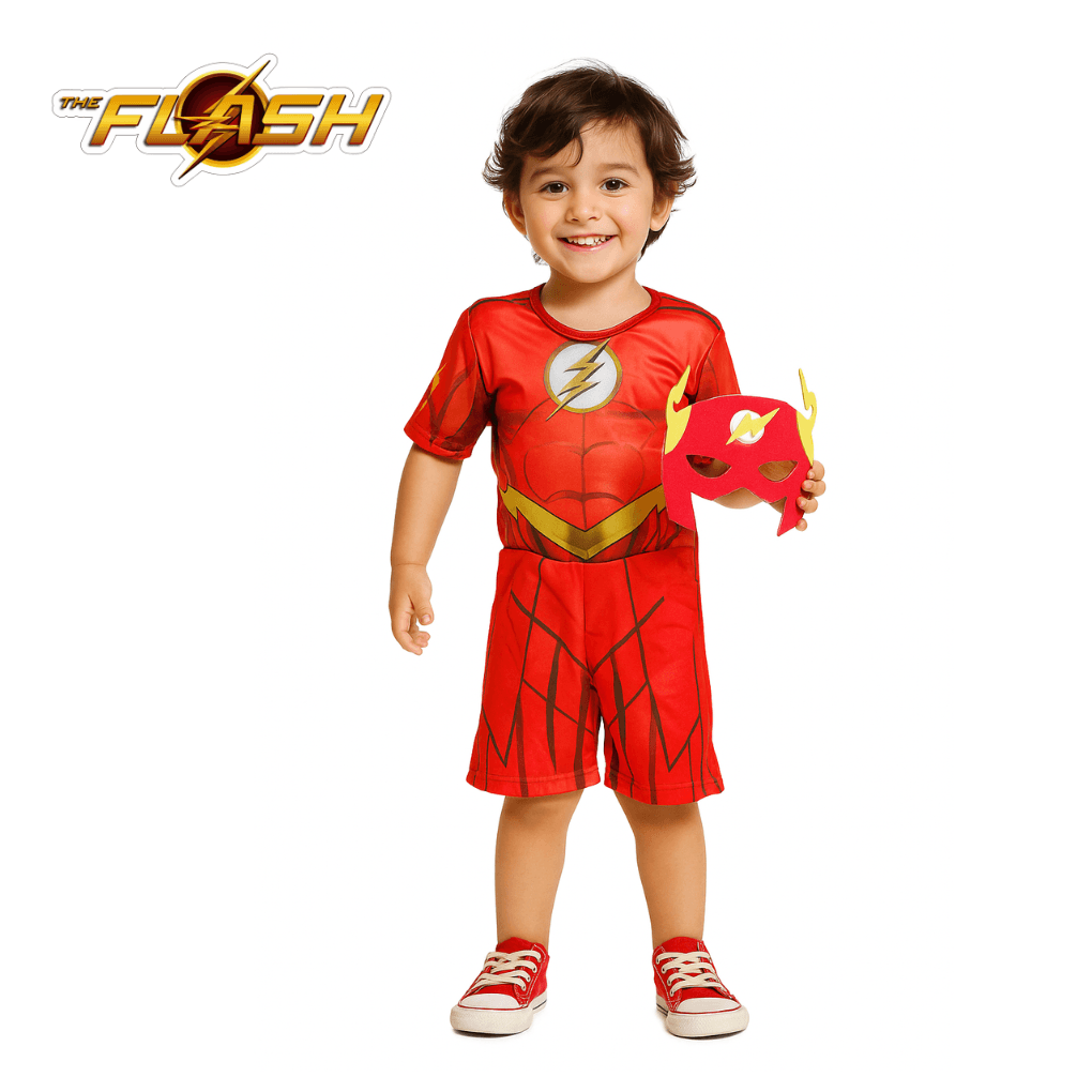 Fantasia Infantil Flash - Dani Brinquedos