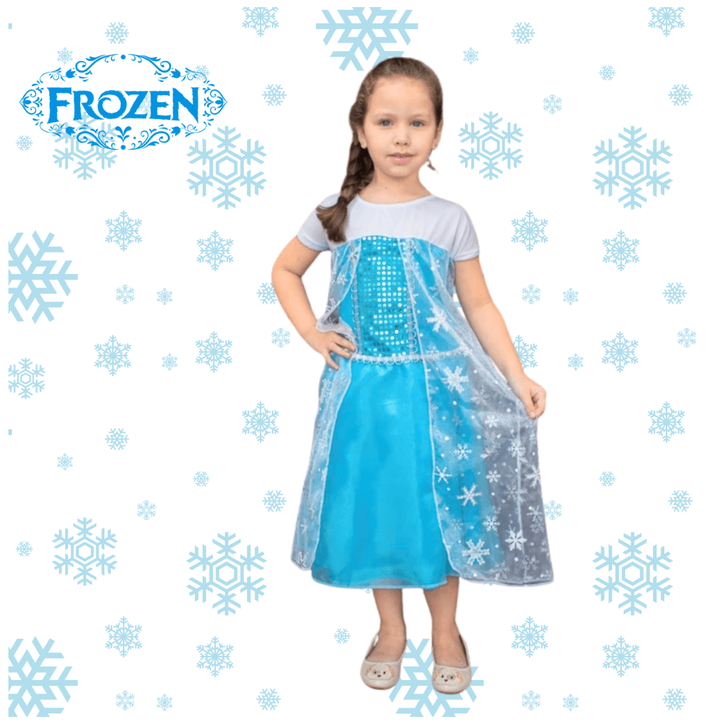  Fantasia Infantil Princesa Elsa Frozen - Dani Brinquedos