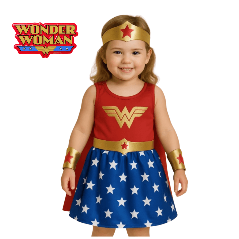 Fantasia Infantil da Mulher-Maravilha - Dani Brinquedos
