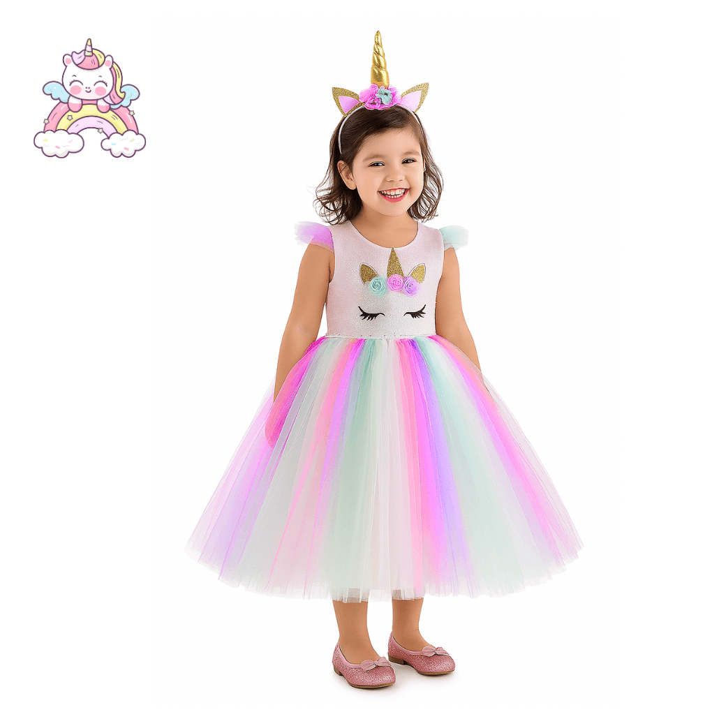 Fantasia Infantil de Unicórnio - Dani Brinquedos