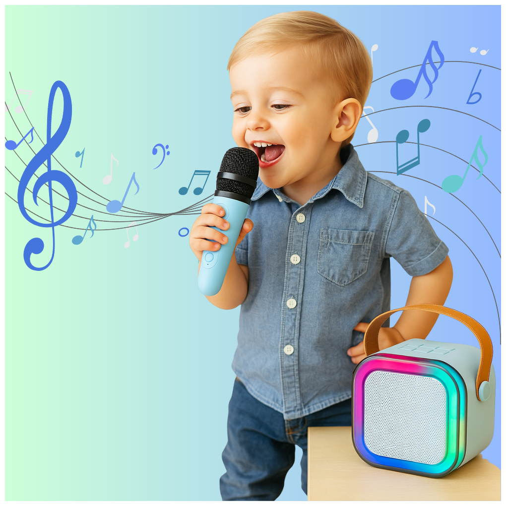 MINI CAIXA DE SOM KAROKE - Dani Brinquedos