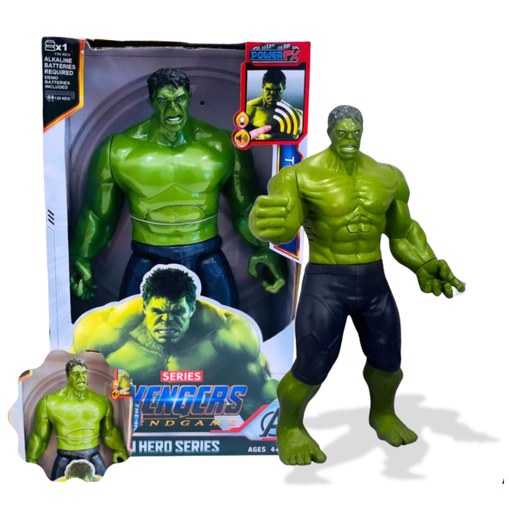 Boneco Incrível Hulk Articulado com Som e Luz . - Dani Brinquedos