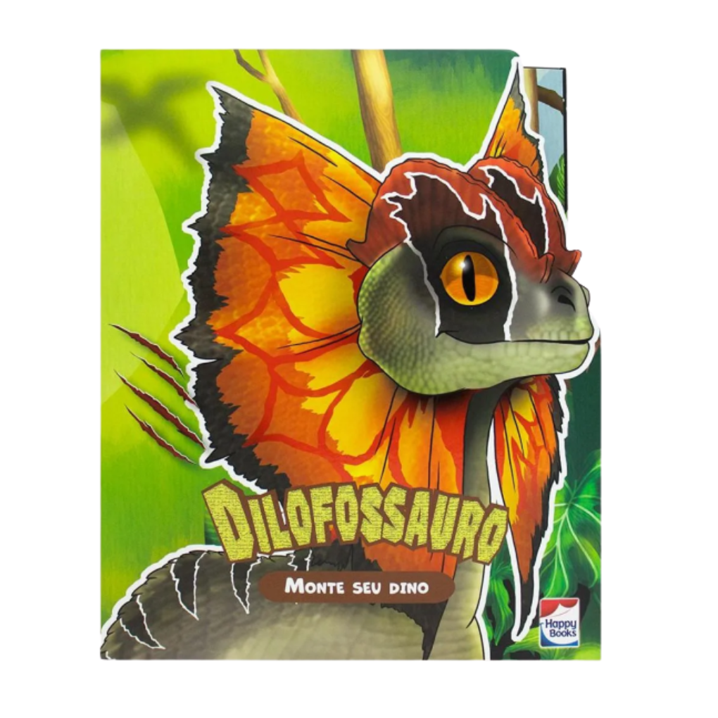 Livro Monte Seu Dino: Dilofossauro - Dani Brinquedos