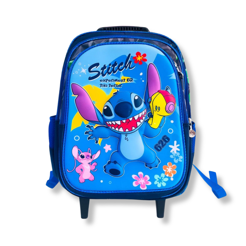Mochila Com Rodinha e Estojo - Stitch2 - Dani Brinquedos
