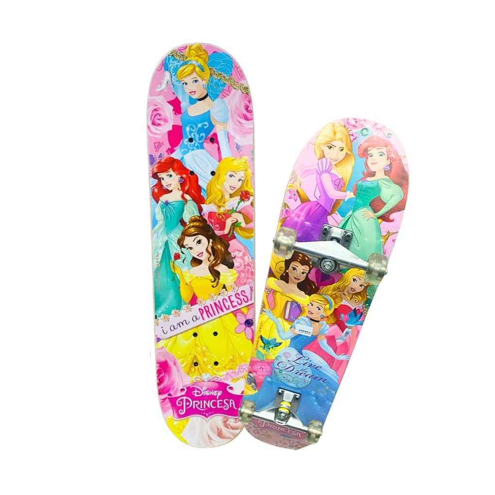 Skate Personagens Princesas Disney 80cm