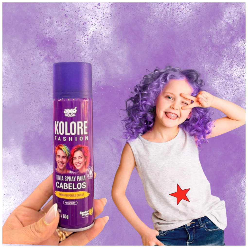  Tinta Spray Temporária Para Cabelos Kolore Fashio... - Dani Brinquedos