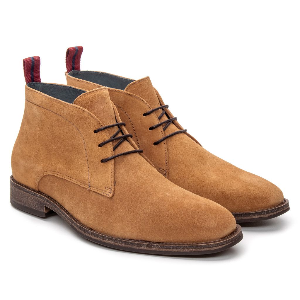 Bota Masculina Casual Couro Suede Havana de Amarrar | JACOMETTI