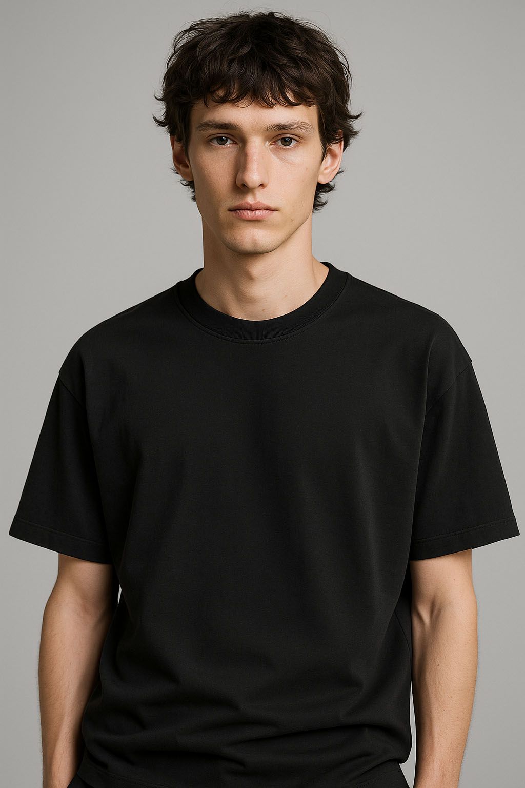 Camiseta Oversized Premium Preto Masculina – 100% ...