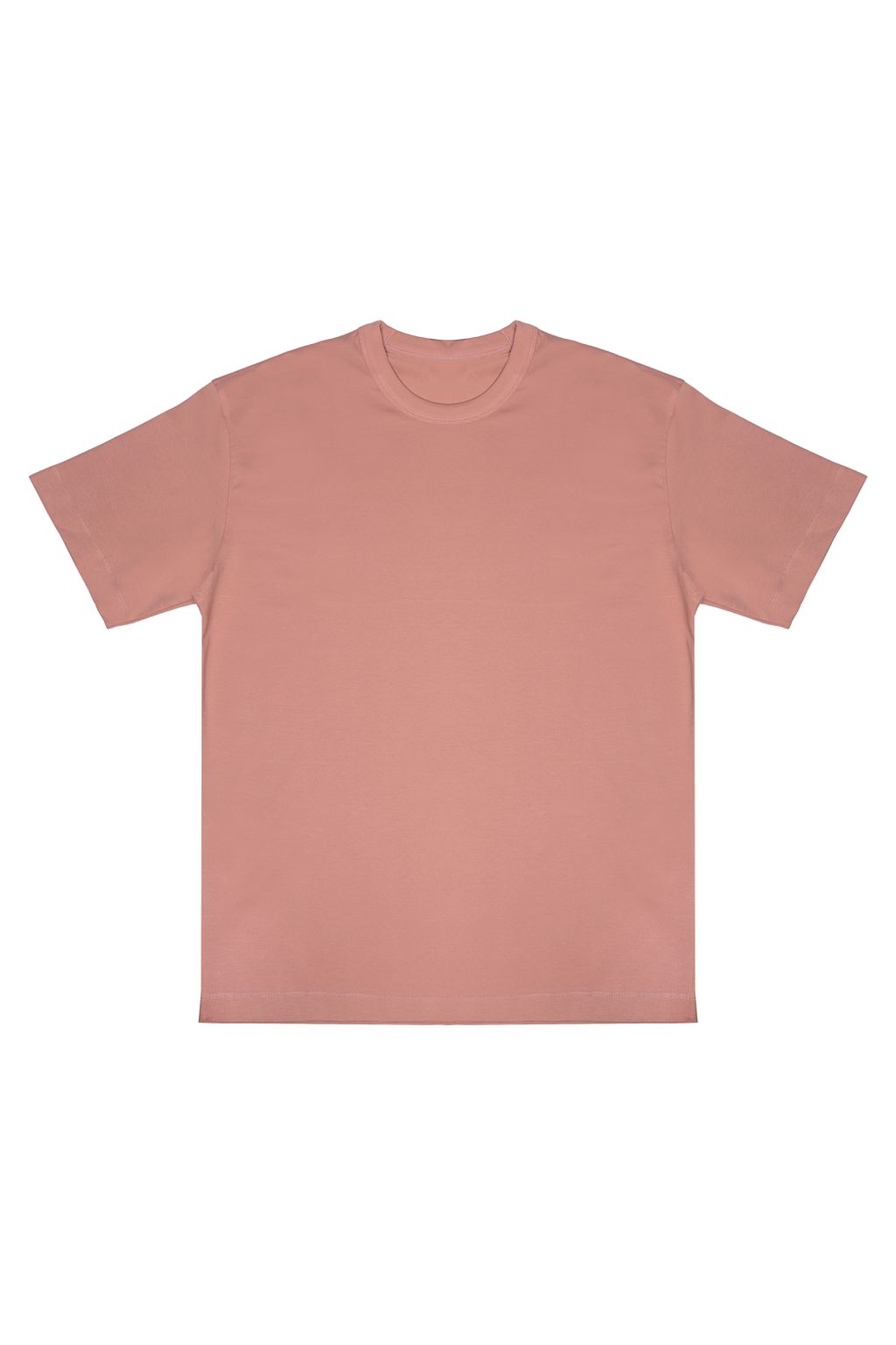 Camiseta Oversized Rosè Masculina Gola Alta – Prem...