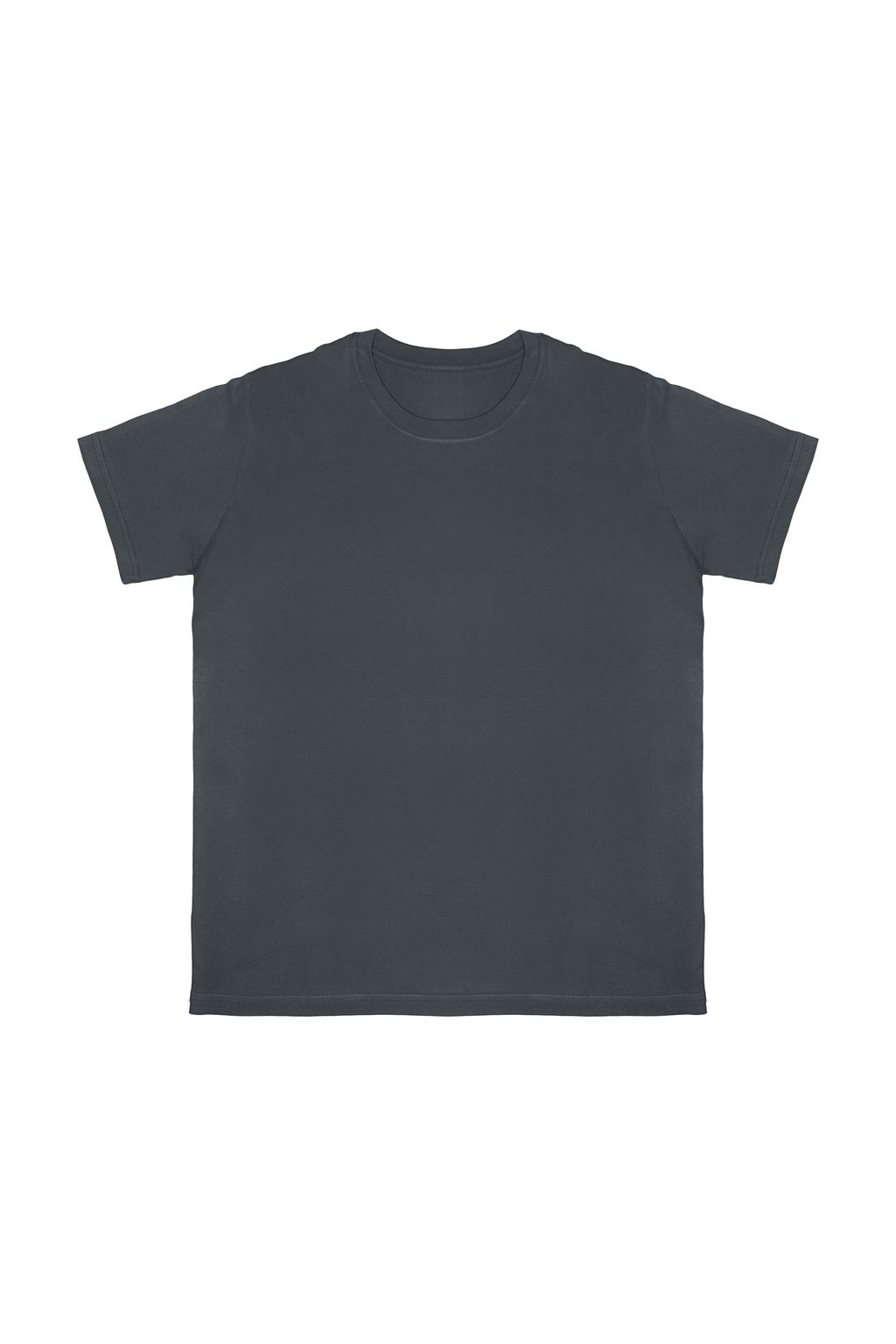 Camiseta Masculina Premium Cinza Escuro Sem Costur...