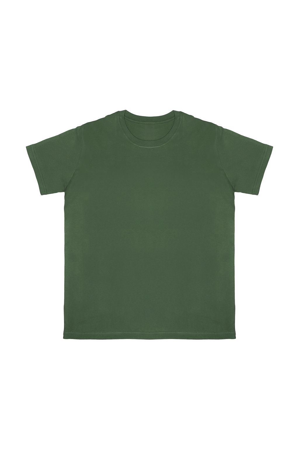 Camiseta Masculina Premium Verde Militar Sem Costu...