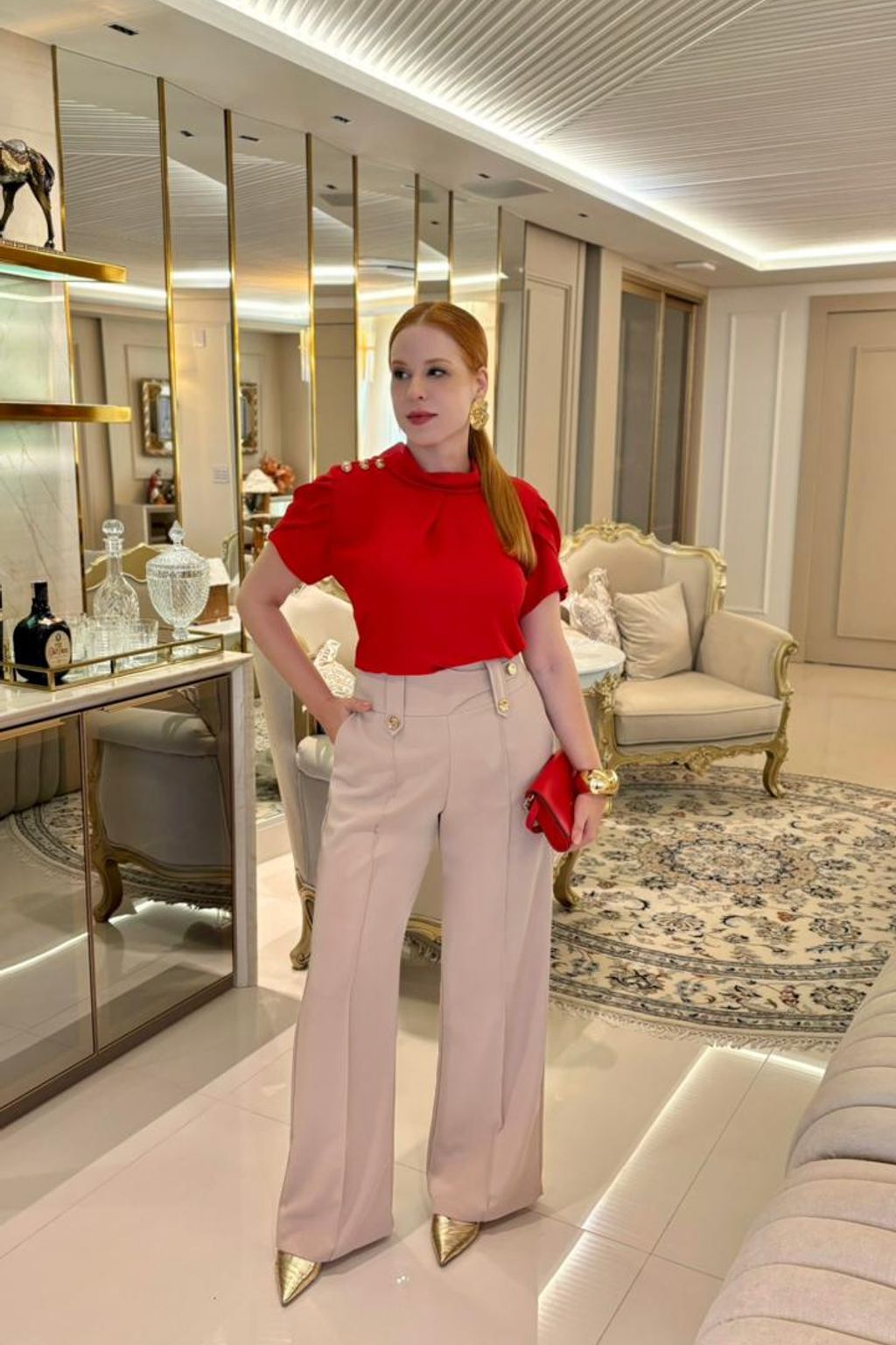 Calça alfaiataria Wide Leg 