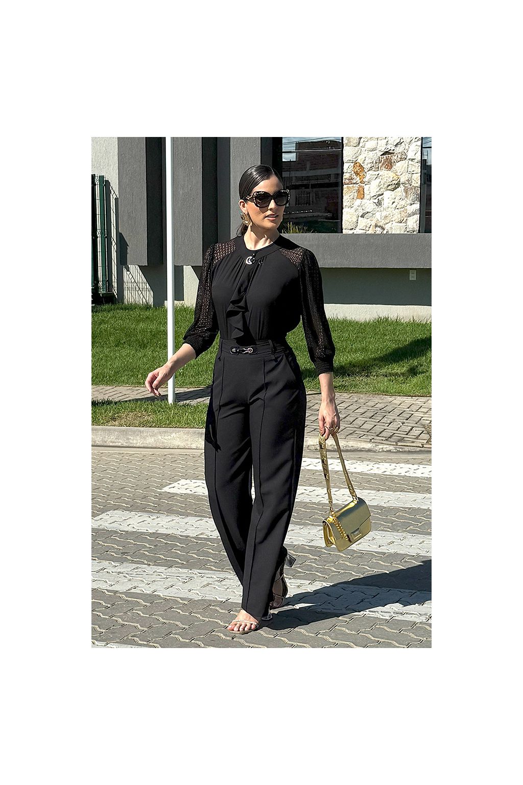 Calça de Alfaiataria Wide Leg
