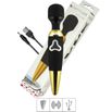Massageador Recarregável Pretty Love Body Wand SI - (5405) - Preto C/ Dourado