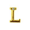 Letras Para Personalização de Plug Dourada (HA180D) - L