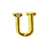Letras Para Personalização de Plug Dourada (HA180D) - U