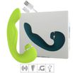 Vibrador Ponto G e Clitóris Air Pulse SI - (7940) - Verde Fluorescente