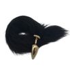 Plug de Plástico G Less Dourado Com Cauda (HA170D). - Preto