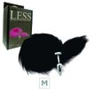 Plug de Plástico M Less Cromado Com Cauda (HA169C) - Preto