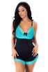 *Short Doll Bianca (PS8481). - Preto C/ Verde