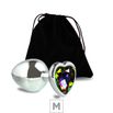Plug de Metal M Com Pedra Formato de Coração 7cm (5849) - Pedra Fruta Cor