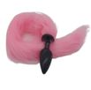 Plug de Plástico G Less Preto Com Cauda (HA170P) - Rosa