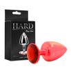 Plug Metálico M Com Pedras Variadas Hard (ST611-HA114) - Vermelho