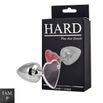Plug de Metal Cromado Com Pedra de Coração (HA161C)- - Onix