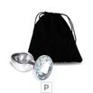 Plug de Aço P Cromado Com Strass 6cm SI (5845) - Pedra Transparente