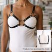 *Soutien Harness em Tiras de plástico (GS17982) - Preto