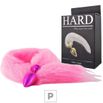 Plug de Metal Rosa Com Cauda Hard (HA116R) - Rosa